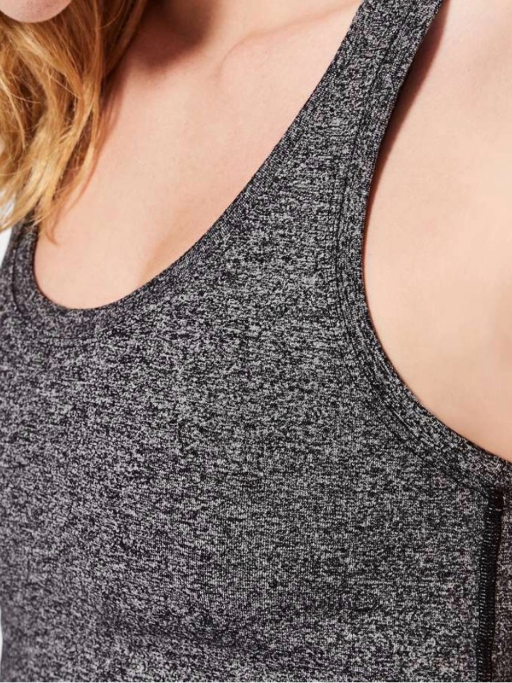 Lululemon Cool Racerback Grey Heather Tank Top